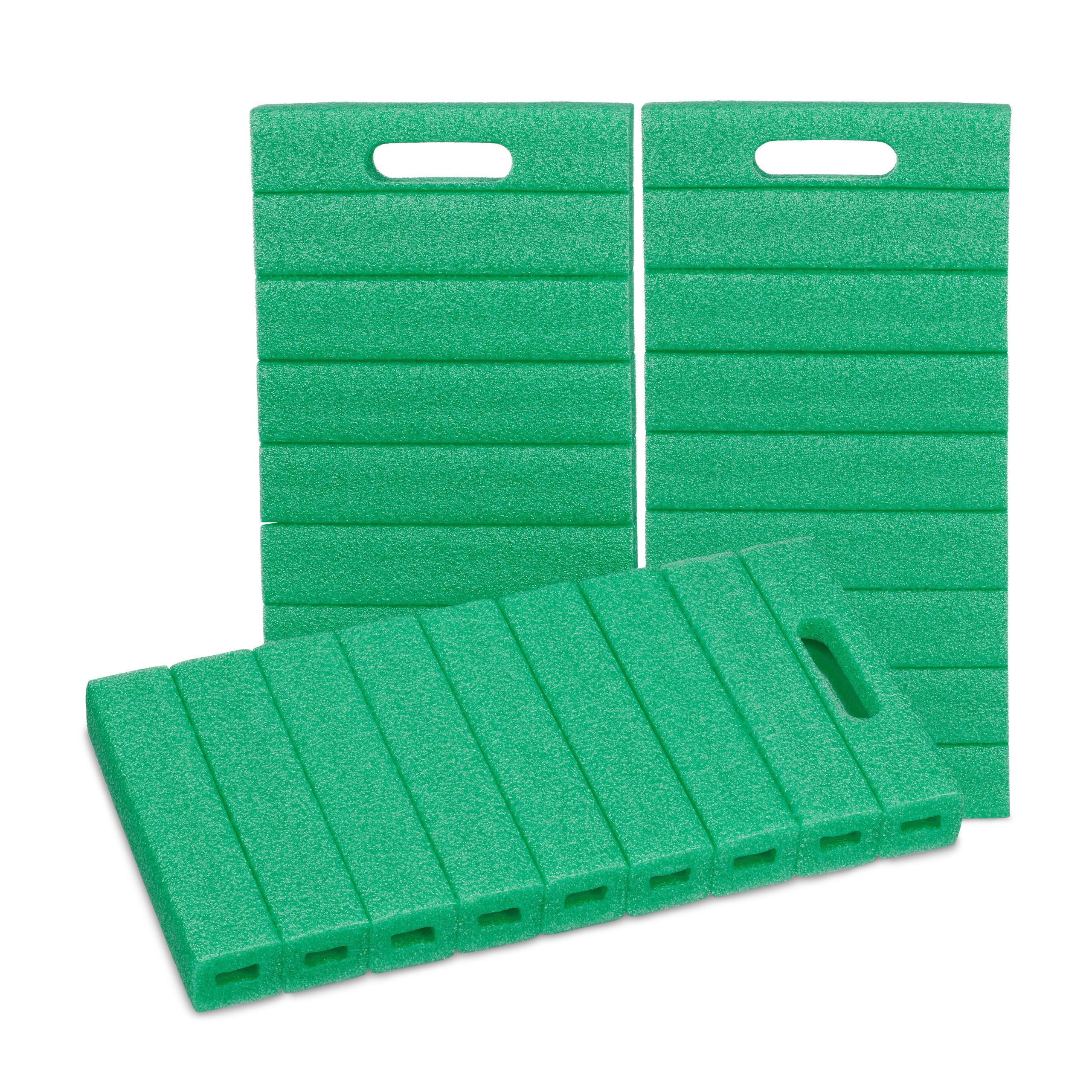 3XKNIEKISSEN - Grün, Kunststoff (39.5/20cm) - Relaxdays