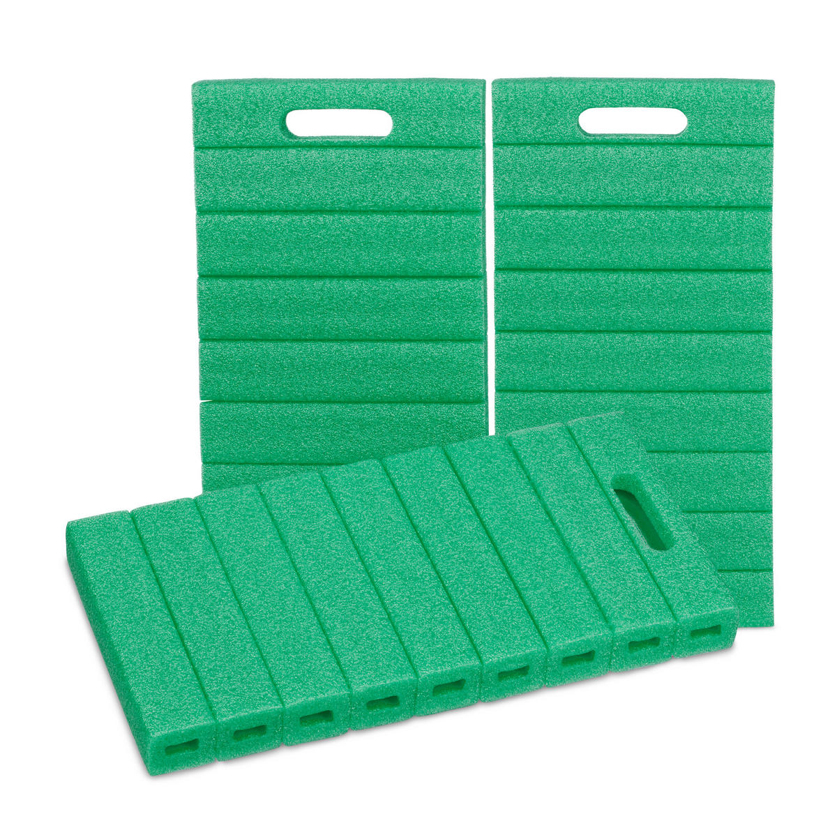 3xKNIEKISSEN - Grün, Kunststoff (39.5/20cm) - Relaxdays