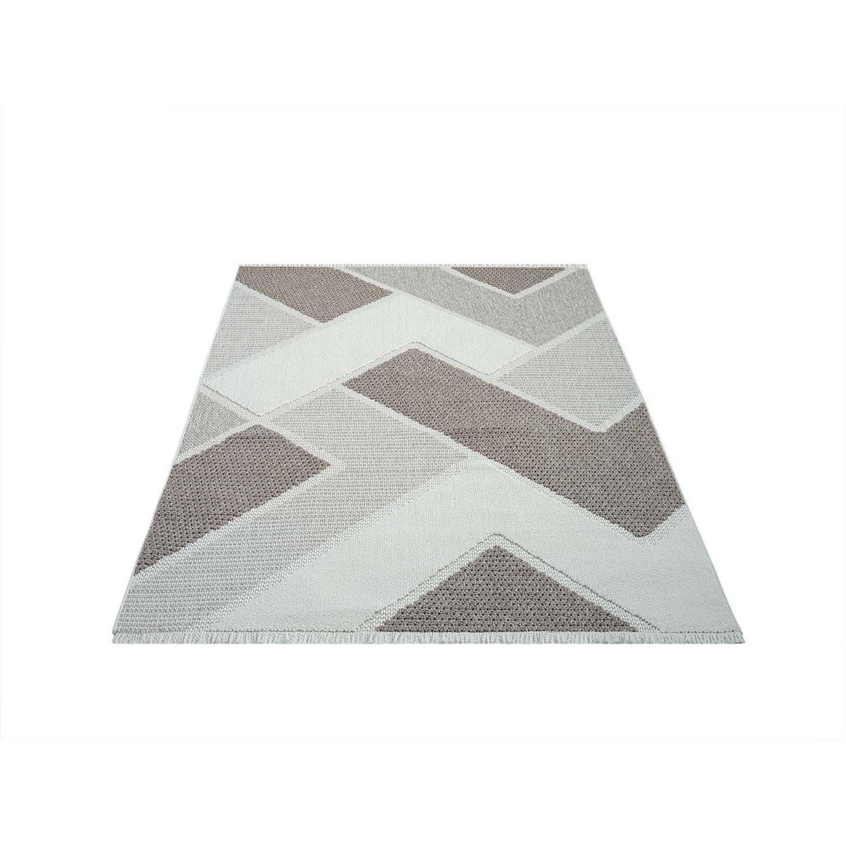 KURZFLOR-TEPPICH Lindo 8877 Beige 160x230 cm - Beige, Textil (160/230cm) - carpet city