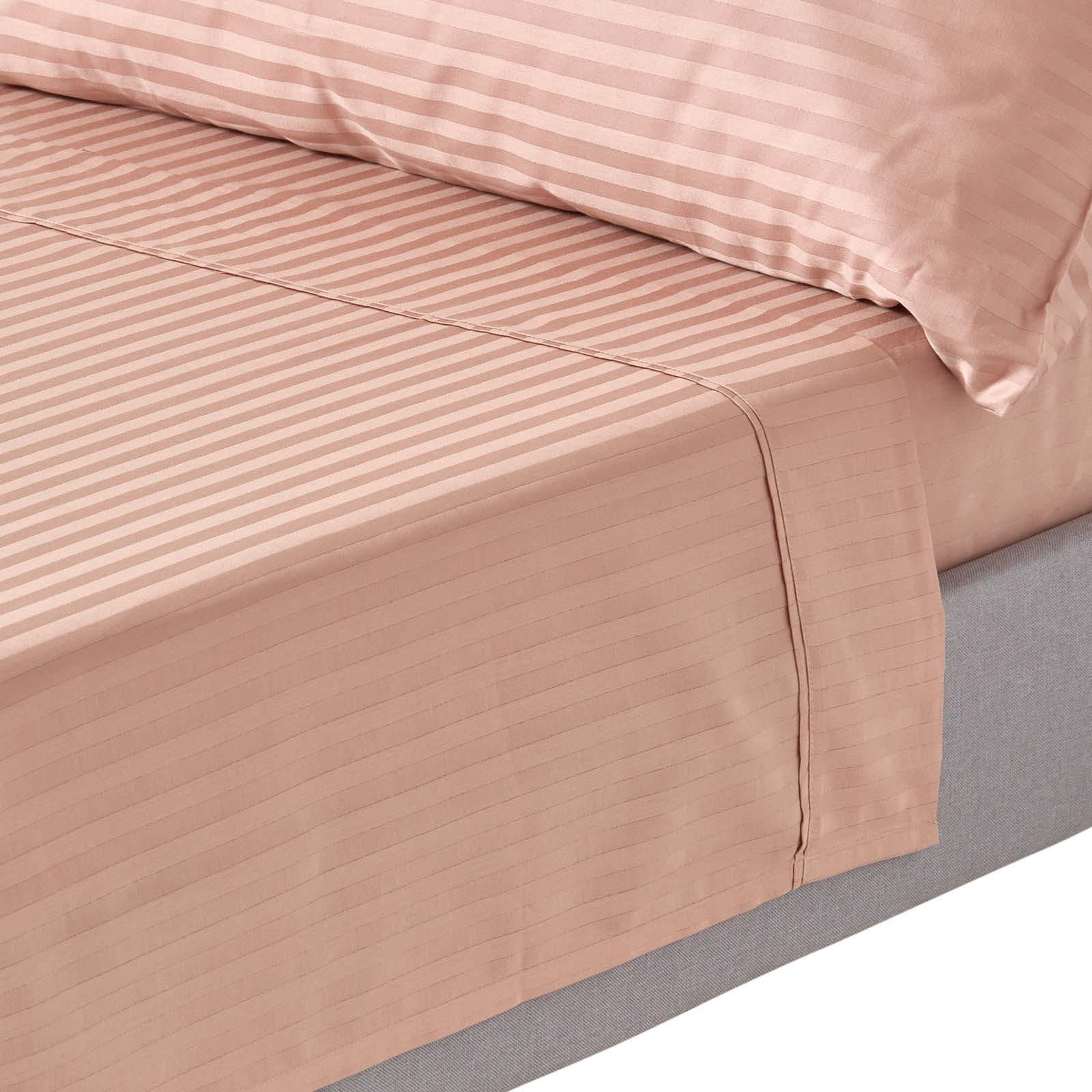 Homescapes Damast-Bettlaken Beige 275x275 cm