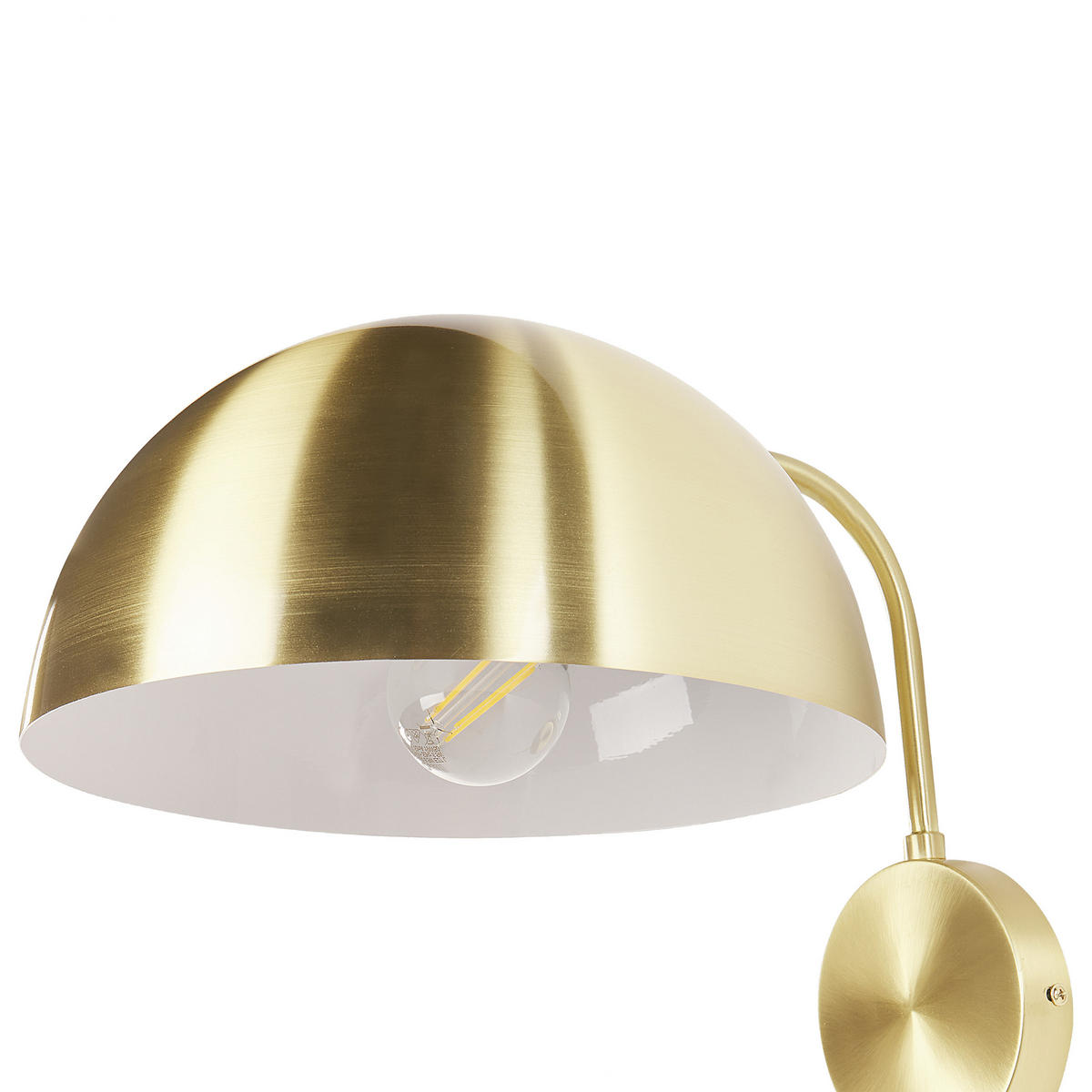 WANDLAMPE Gold Wampu - Goldfarben, Metall (27/41/33cm) - Beliani