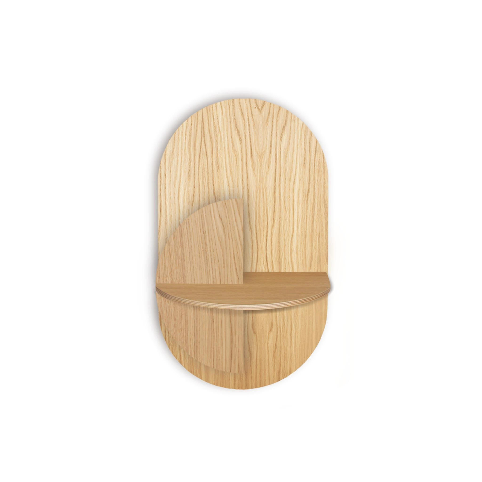 NACHTTISCH SLIM ALBA mit versteckter Aufbewahrung - Eichefarben, Holz (35/62/28.5cm) - Woodendot