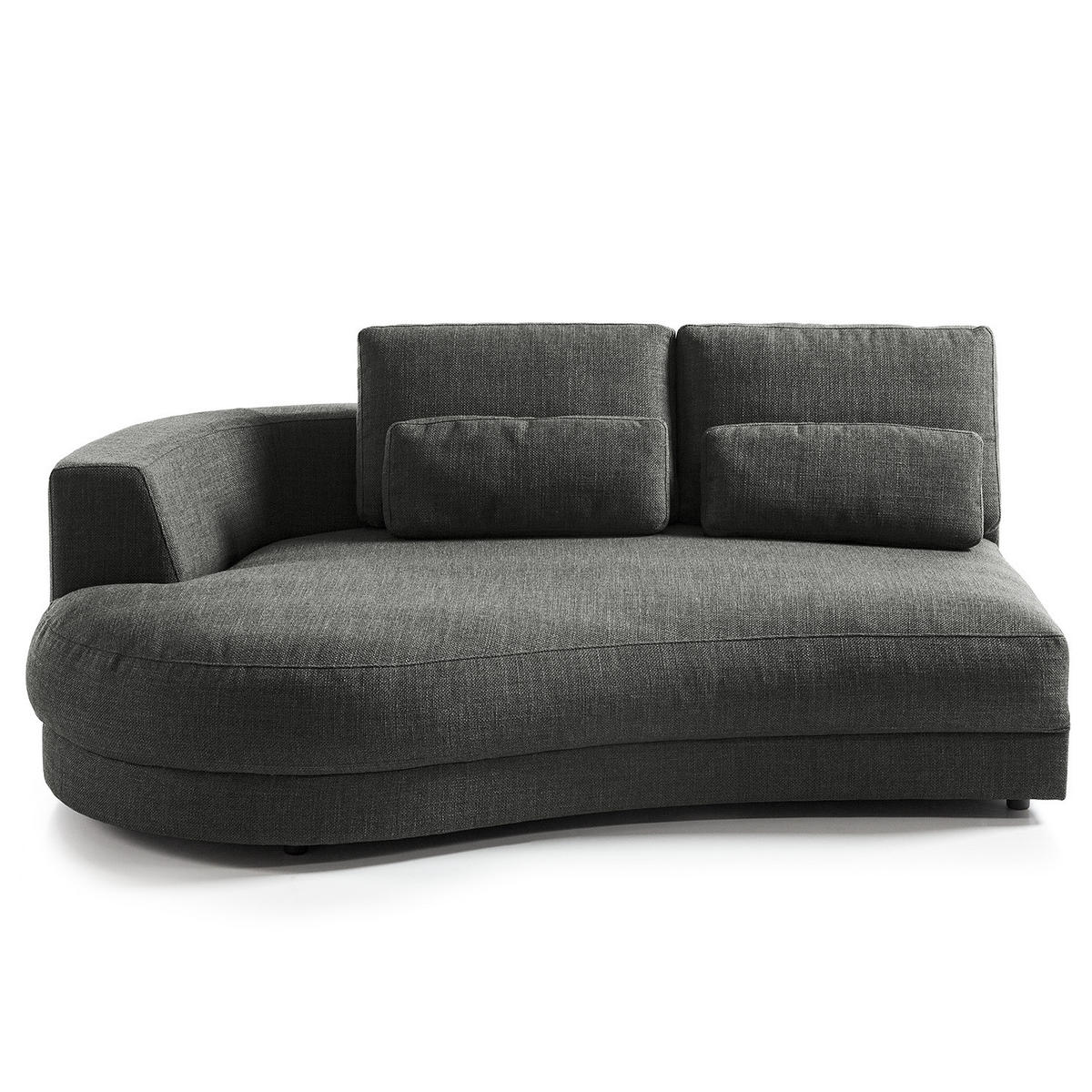 MODULLONGCHAIR - Grau, Textil (194/80/145cm) - home24