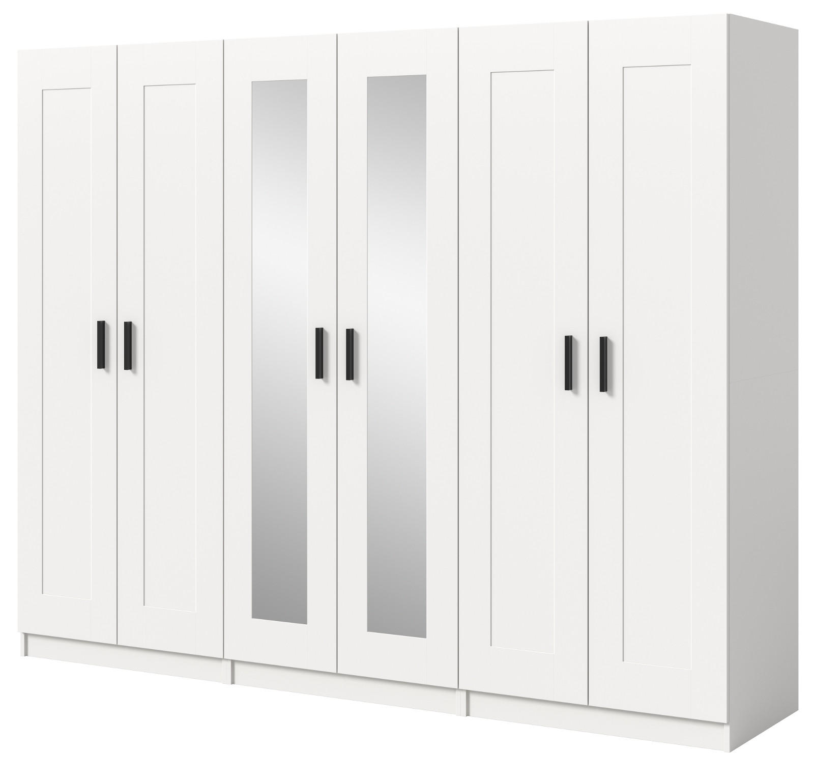 Inn.Furn Kleiderschrank Weiß 240x194x56 cm
