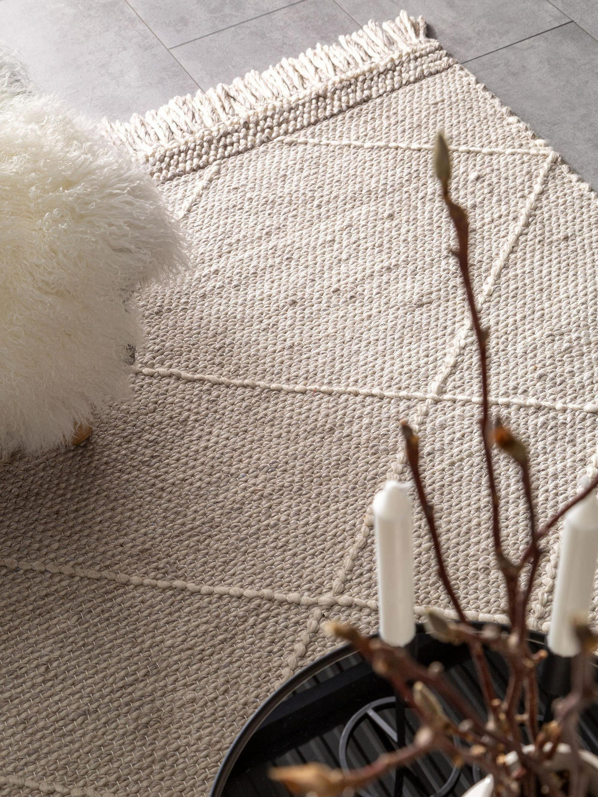 WOLLTEPPICH Daphne Beige 200x300 cm - Beige, Textil (200/300cm) - benuta Pure