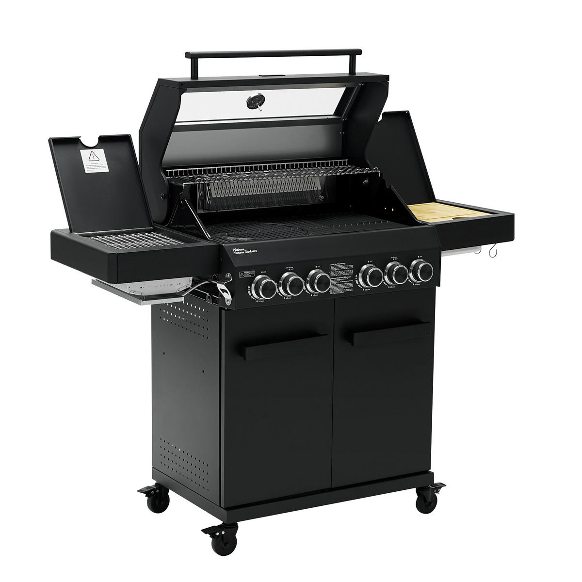 GASGRILL PLATINUM YAMARA DARK 4+2 Set - Schwarz, Metall (140/117/55cm) - TAINO