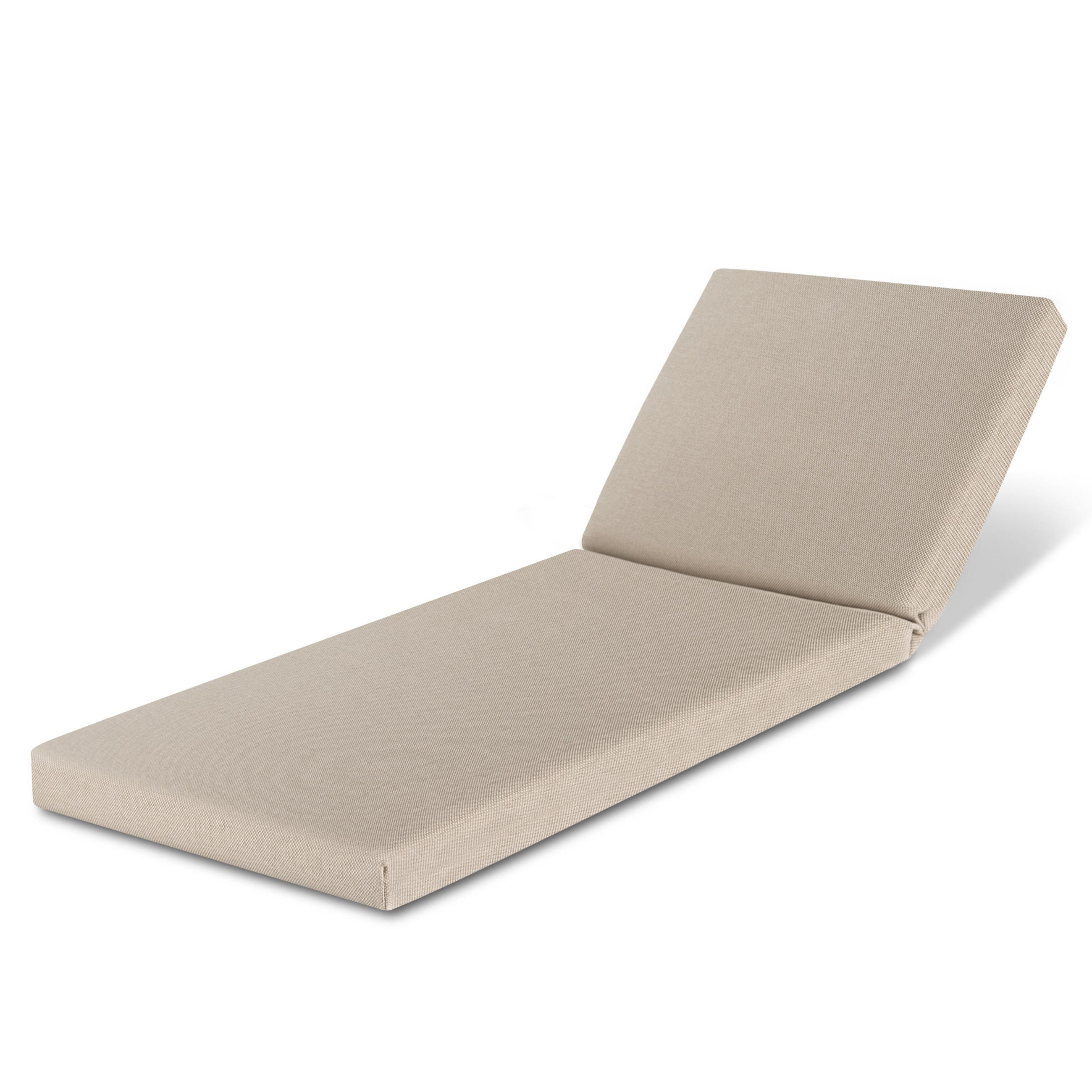 ROLLLIEGENAUFLAGE QD-RL 190/60/5,5cm Beige - Beige, Textil (60/5/190cm) - Beautissu 