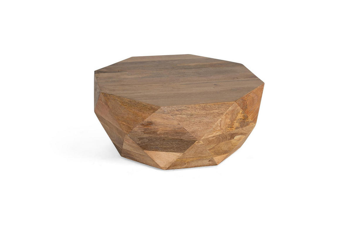 COUCHTISCH aus Mangoholz - Braun, Holz (80/80/37cm) - Giner y Colomer