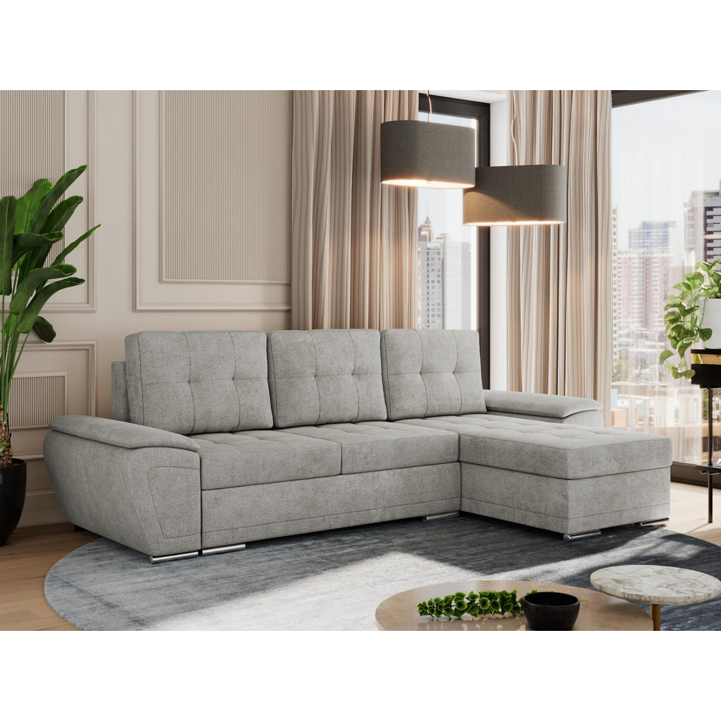 Thumbnail - MKS Ecksofa, Hellgrau, Textil, 3-Sitzer, L-Form,L-Form, 271x157 cm, Oeko-Tex®, Wohnzimmer, Sofas & Couches, Wohnlandscha...