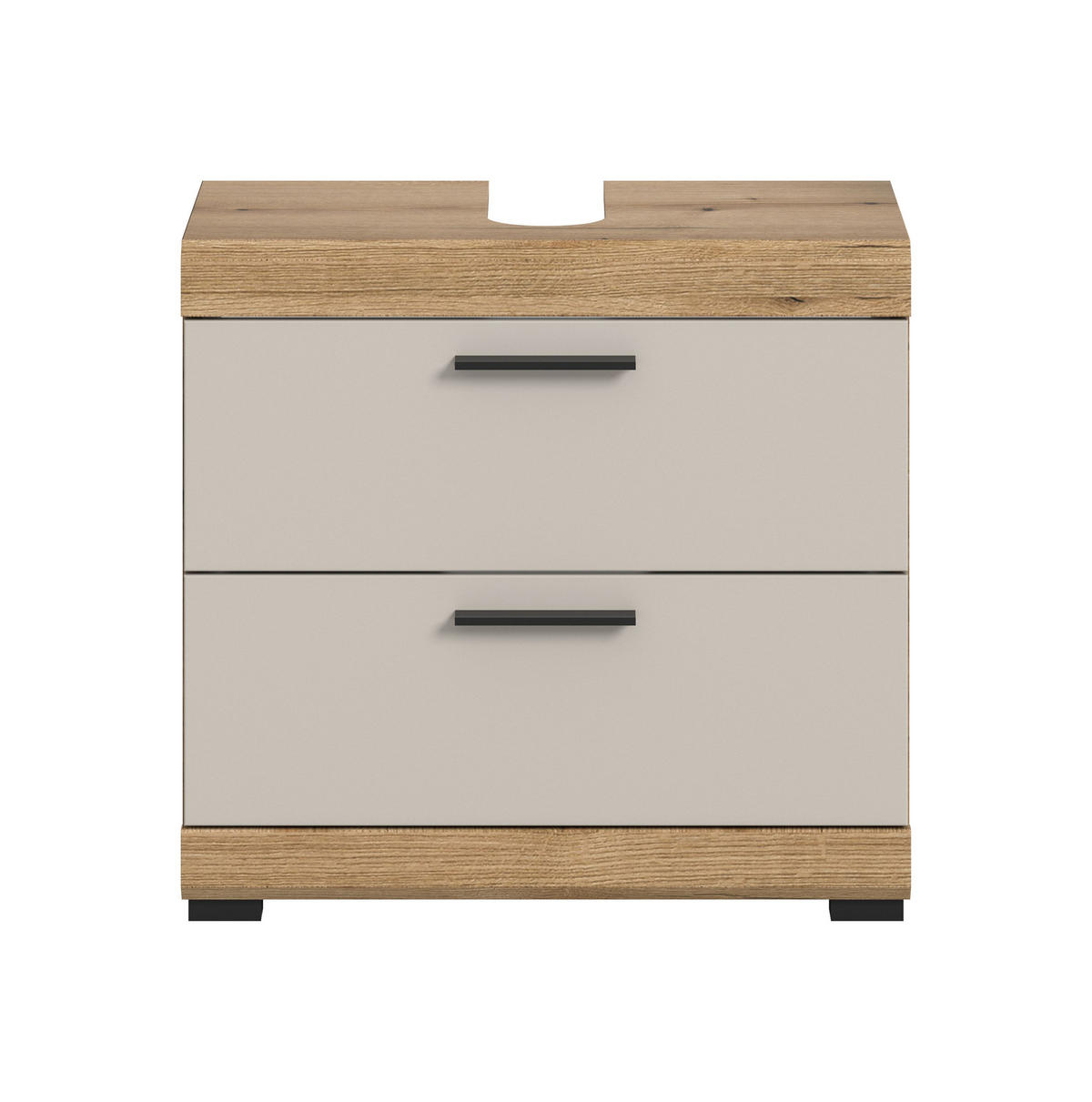 WASCHBECKENUNTERSCHRANK SCOUT (B/H/T: ca. 60/56/34 cm) in Evoak Oak Nachbildung/- - Eichefarben, Holz (60/56/34cm)