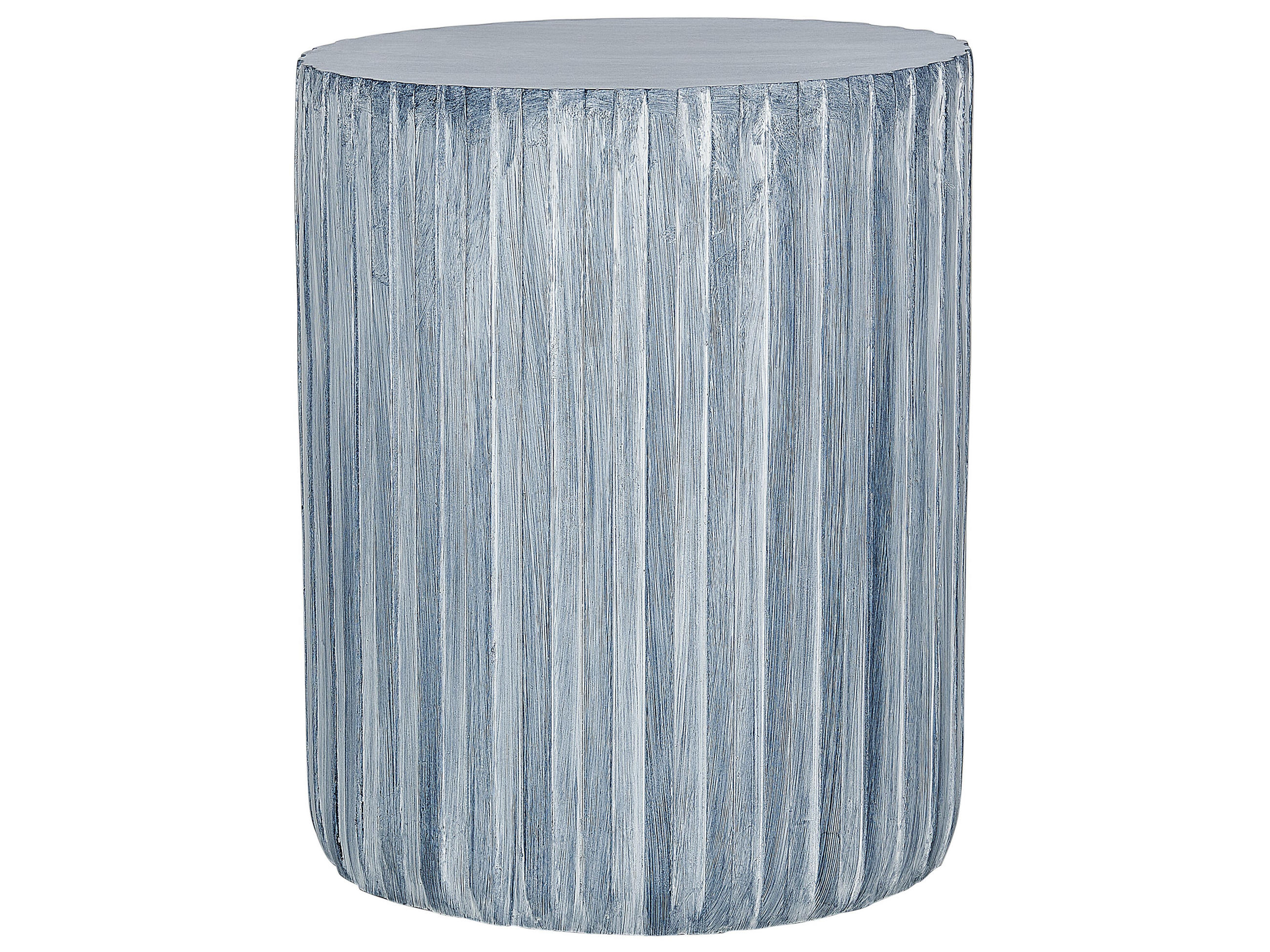 BEISTELLTISCH Beton grau rund 39 cm Amaro - Grau, Stein (39/39/48cm) - Beliani