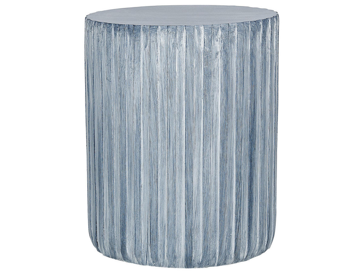 BEISTELLTISCH Beton grau rund 39 cm Amaro - Grau, Stein (39/39/48cm) - Beliani