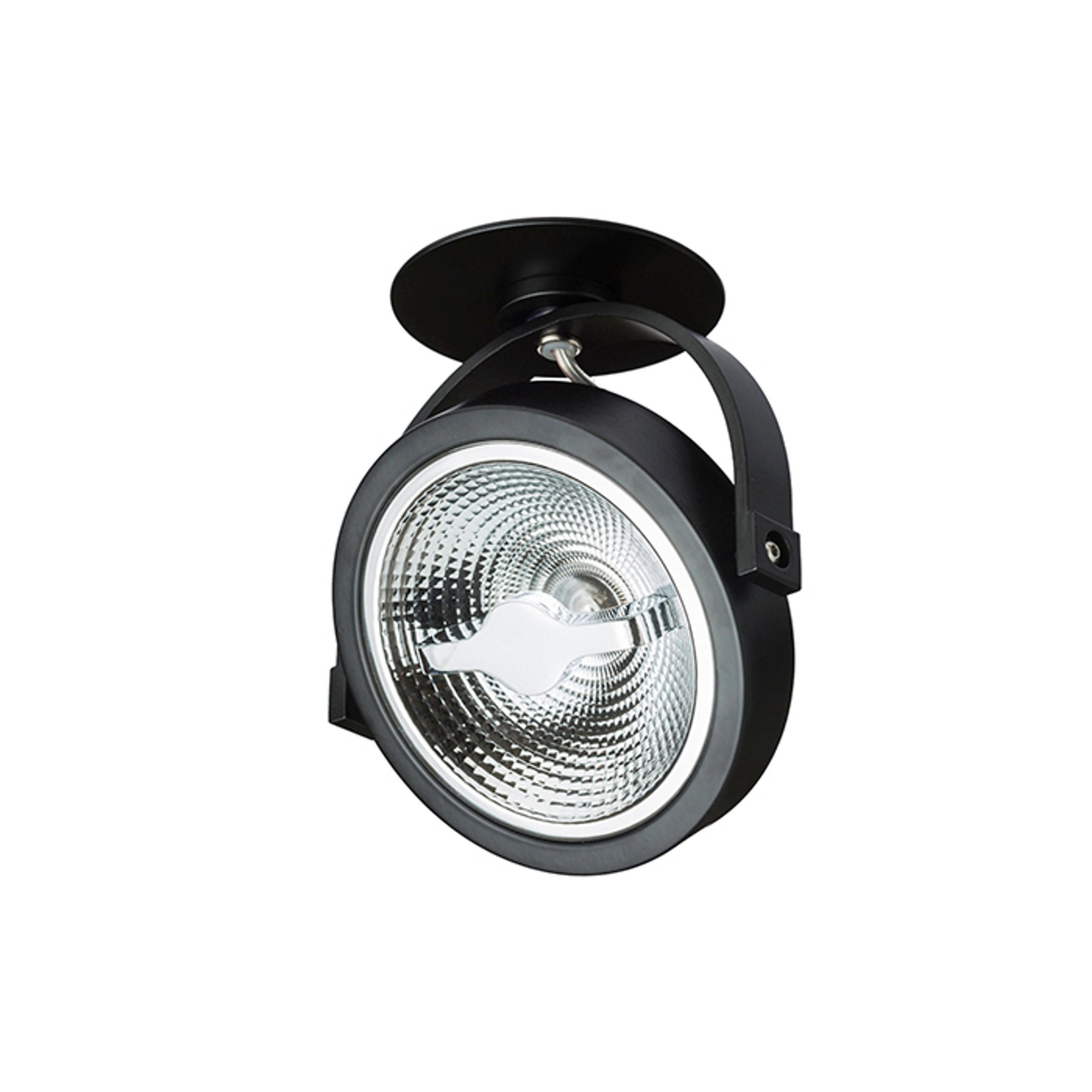 DECKENLEUCHTE KELLY LED Dimmbar Halb Schwarz 12 W - Schwarz, Metall (137/137/145cm) - Rendl