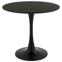 ESSTISCH LOIRE schwarz - Schwarz, Holzwerkstoff/Metall (80/80/73cm) - IDIMEX