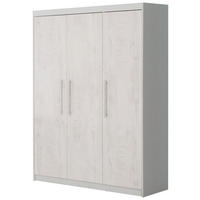KLEIDERSCHRANK Maren 2 - Hellgrau, Holzwerkstoff/Metall (131/190/52cm) - Roba