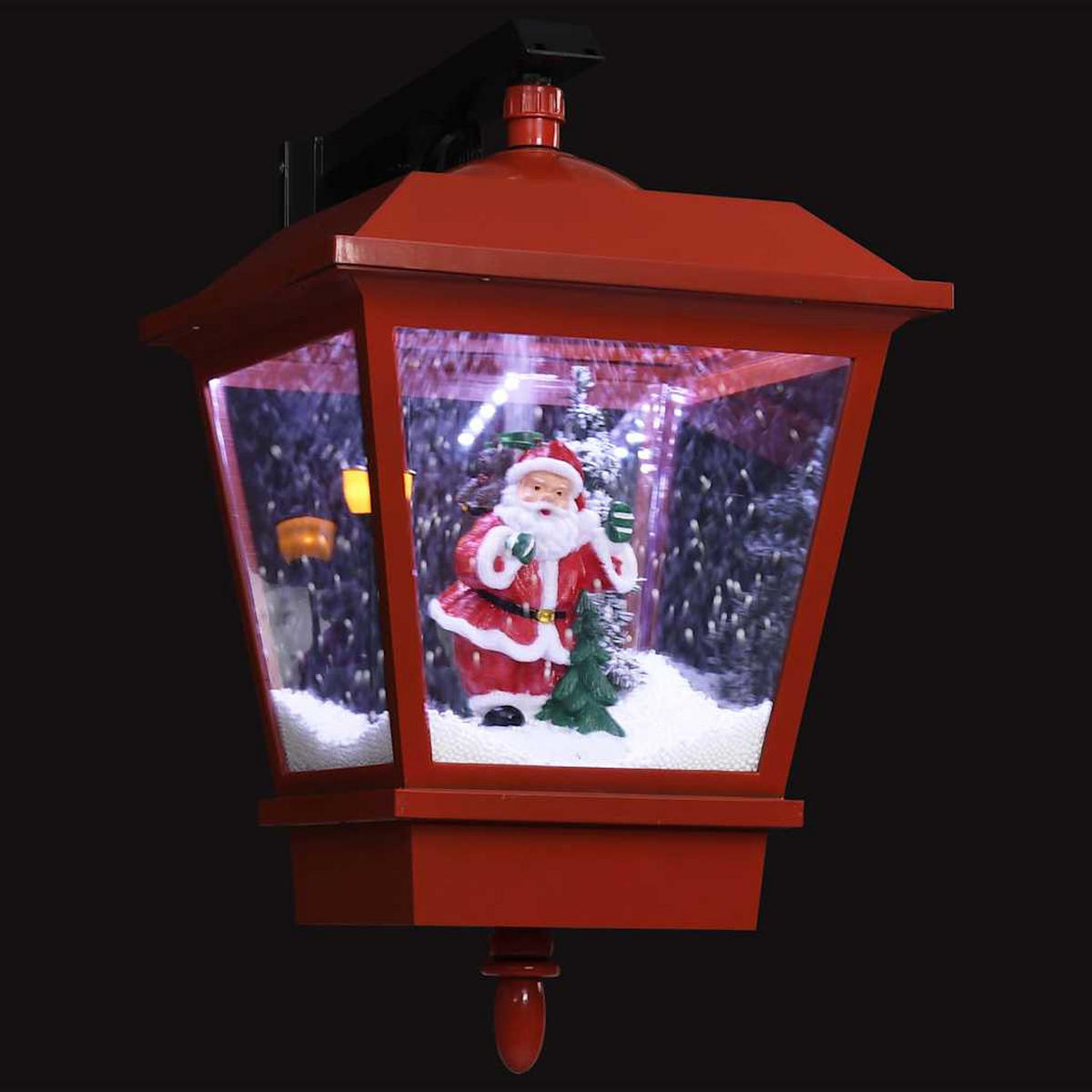 WEIHNACHTS-WANDLEUCHTE Mit Led-Licht Und Weihnachtsmann Rot - Rot, Kunststoff (27/45/40cm) - vidaXL