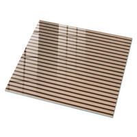 GLASPLATTE 80x60 cm – Beige Streifen - Braun, Glas (0.4/80/60cm) - ArtPrintCave