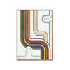 POSTER mit Rahmen Wild Apple - Retro Subway II - Eichefarben/Multicolor, Holz/Papier (50/70cm) - Poster&Frame