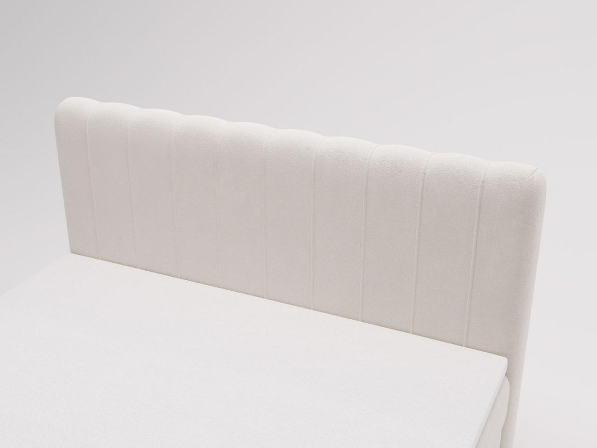 BOXBETT Osteno 160x200 Cremige - Creme, Holz/Textil (160/200cm) - Graingold