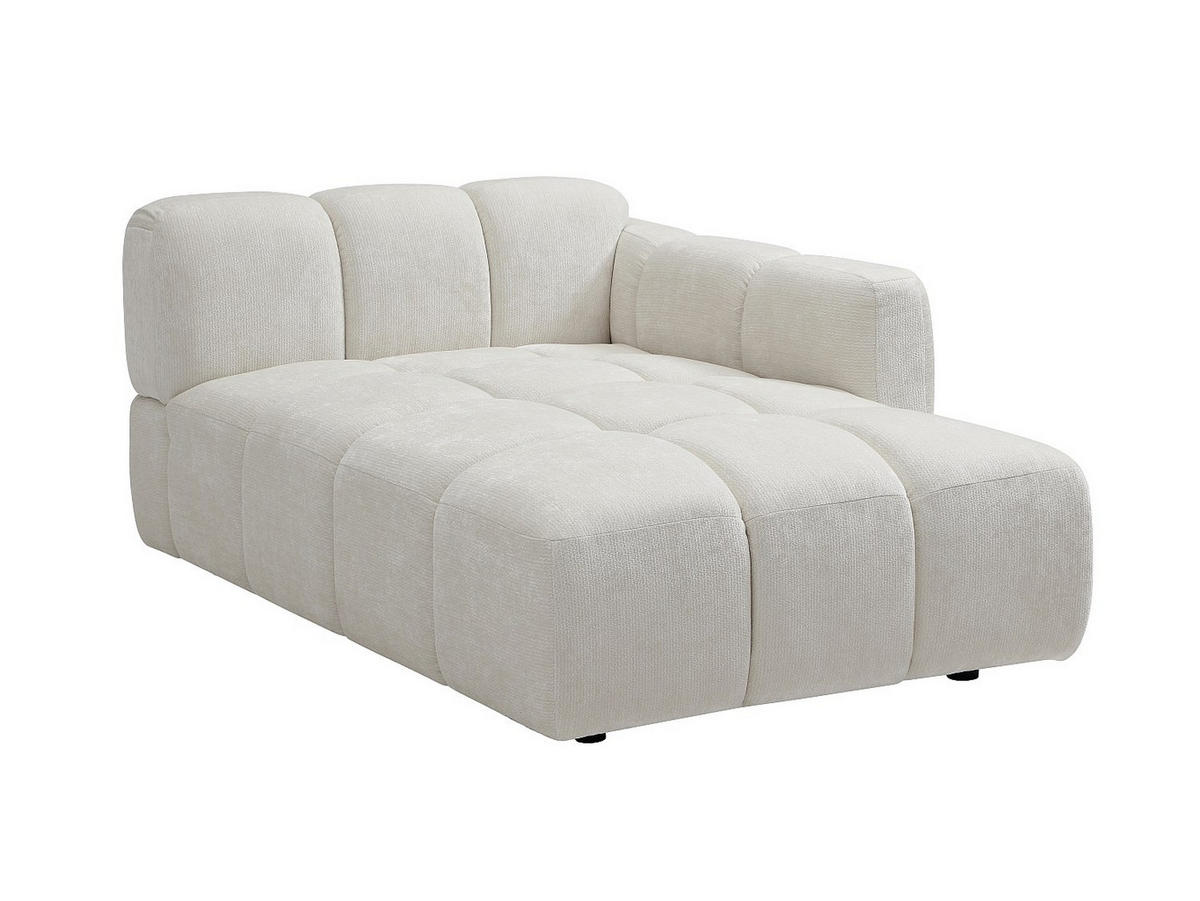 RECAMIERE ohne Schlaffunktion - 1 Person - stoff - gebrochenes weiß Carlivi - Weiß, Textil (120/73/170cm) - Vente-Unique