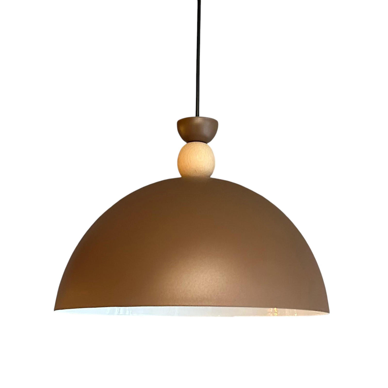 PENDELLEUCHTE Yimpi - Braun, Metall (30/30/25cm) - Bamyum