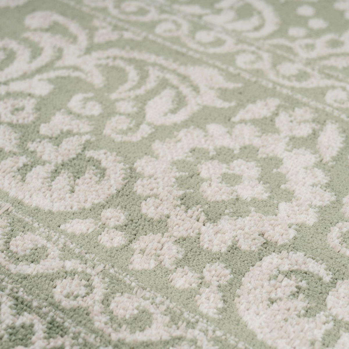 WEBTEPPICH Havana Jamilia Grün - Grün, Textil (119/170cm) - Kukoon Rugs