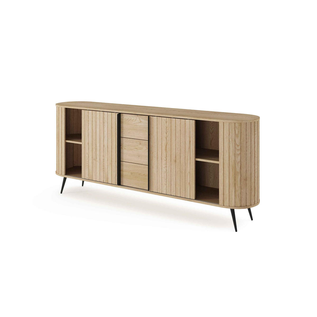KOMMODE Llovia - Beige, Holzwerkstoff (196/81.8/40.2cm) - Pillovely