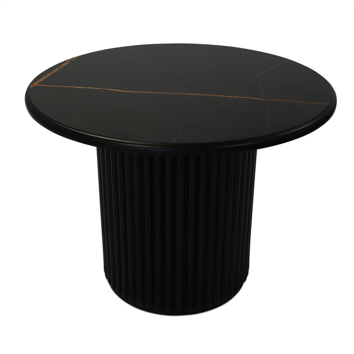 COUCHTISCH rund Schwarz 60/60/45 cm - Schwarz, Holz/Holzwerkstoff (60/60/45cm) - Furnhouse