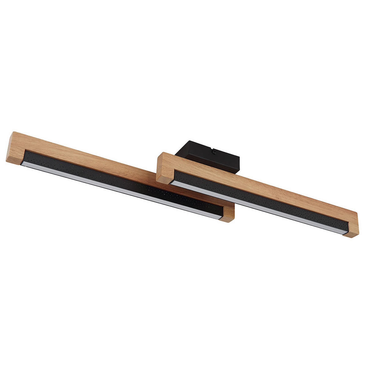 LED DECKENLEUCHTE STARLA Braun Holz Aluminium - Braun, Holz (70/13/8cm) - Globo Lighting