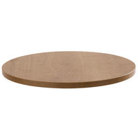 TISCHPLATTE runder 60 cm, Holz - Hellbraun/Eichefarben, Kunststoff (60/2.5/60cm) - Oviala