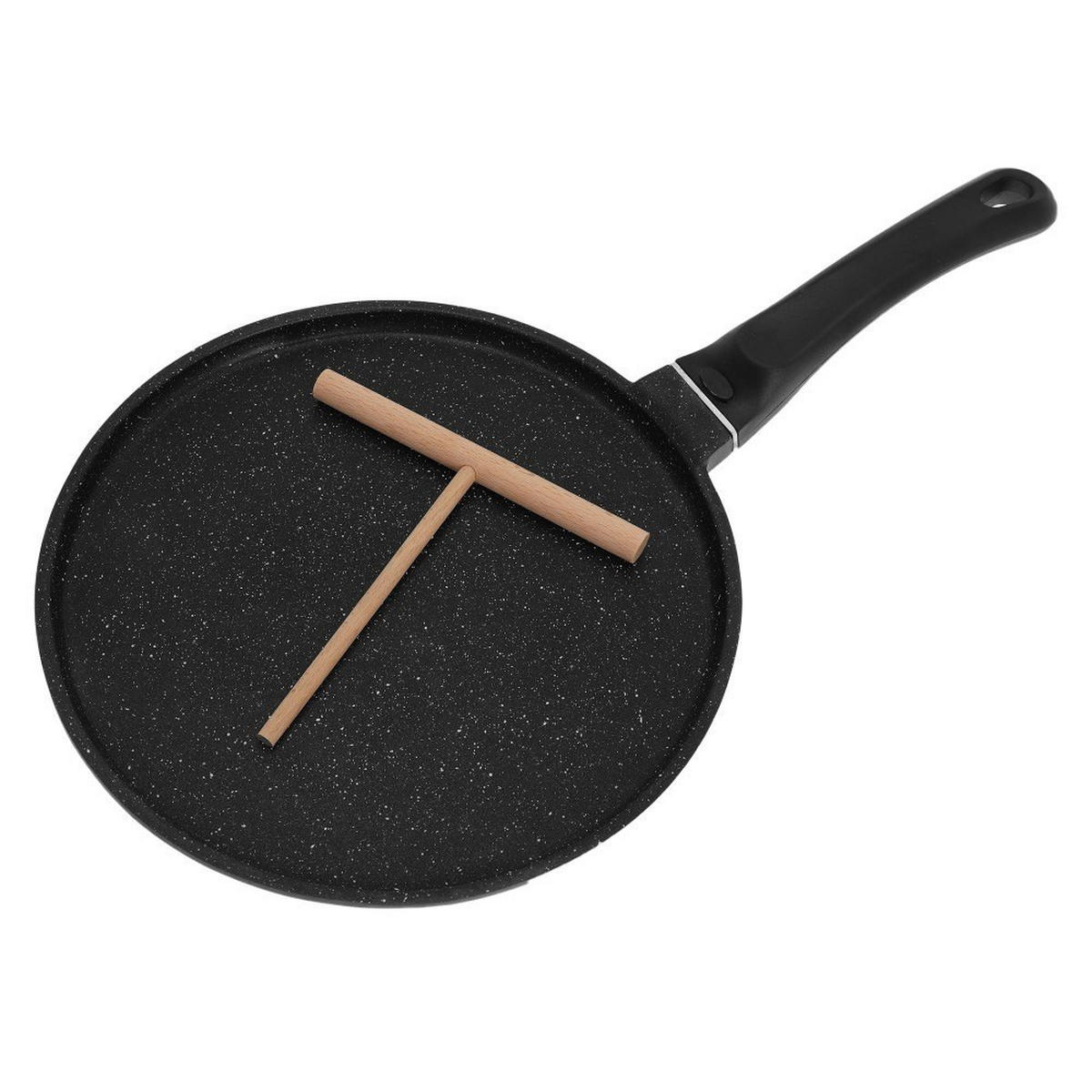 CRÊPEPFANNE Schwarz 26/26/1.7 cm KH3960 - Schwarz, Metall (26cm) - Kinghoff 