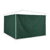 2XPAVILLON-SEITENTEILE - Dunkelgrün, Kunststoff (300/200/0.1cm) - Relaxdays