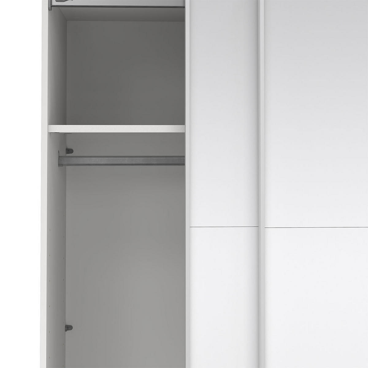 SCHIEBETÜRENSCHRANK, Catania, Weiß, Holzwerkstoff, 179 x 67 x 201 cm - Weiß, Holzwerkstoff (179/201/67cm) - ebuy24