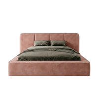 POLSTERBETT RANDELA 160x200 cm, Hellrosa - Pink, Textil (200/160cm) - Fedve