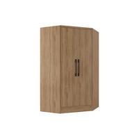 KLEIDERSCHRANK - 101.5 cm x 101.5 cm - Holz, Platte - Naturfarben Hell AURALI - Naturfarben, Holz (101.5/182/101.5cm) - Vente-Unique
