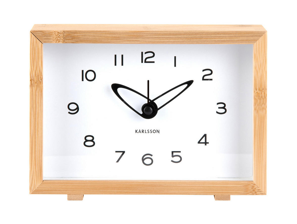WECKER Tipico Weiß 19/19/13.8 cm - Weiß, Naturmaterialien (19/13.8/19cm) - Karlsson