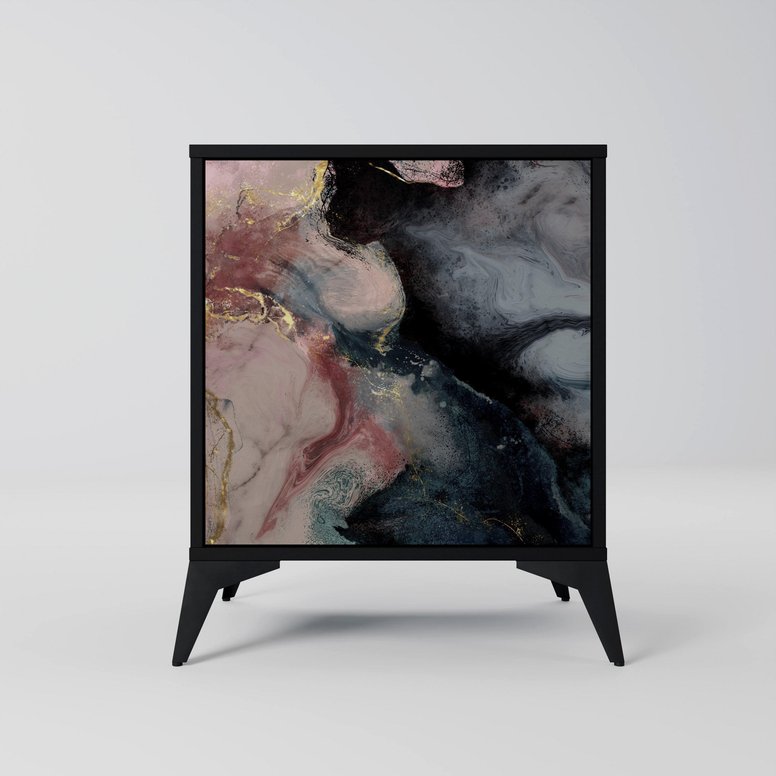 SpaceRebels Sideboard Schwarz 57.5x70.5x42 cm
