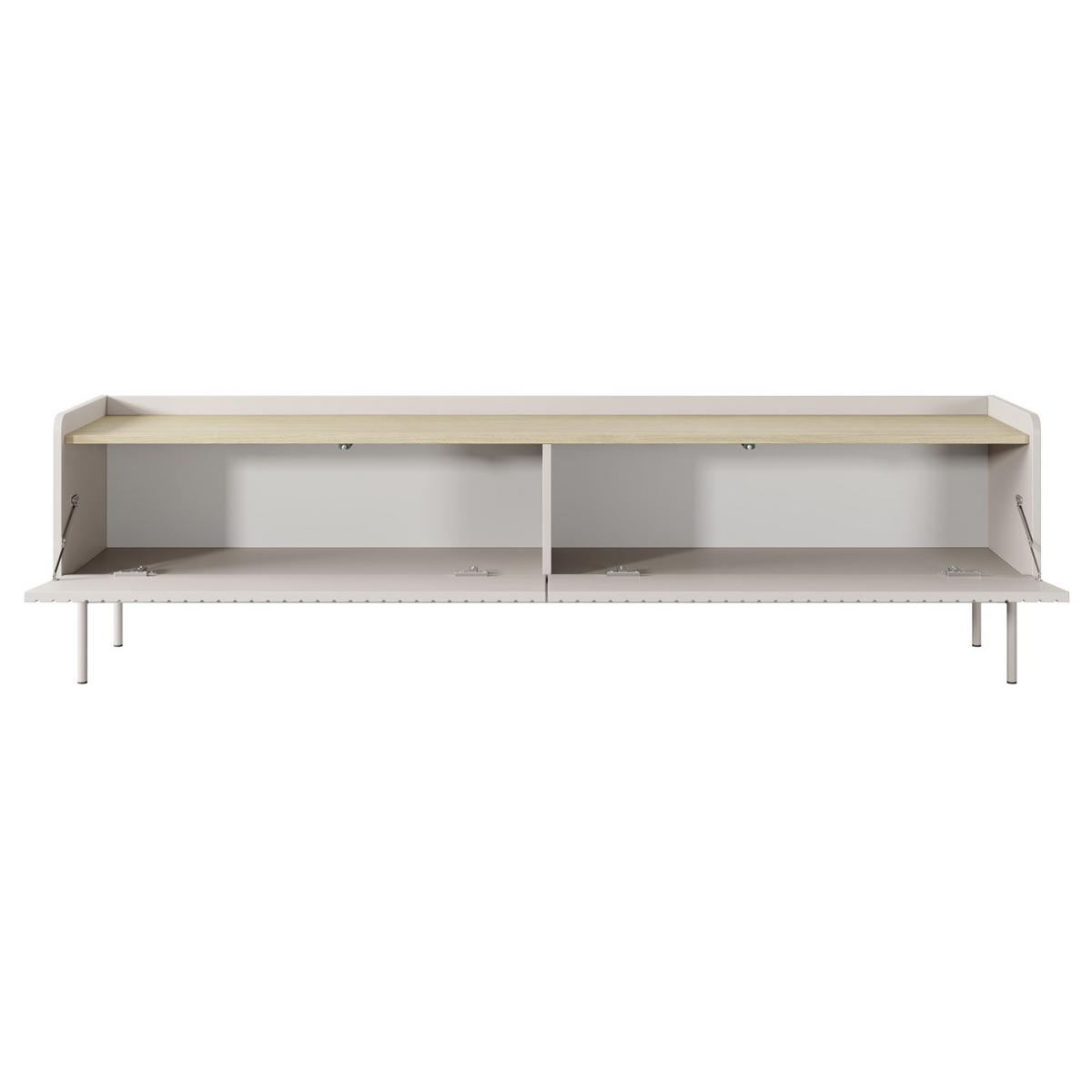 TV-LOWBOARD Liwelo Greige 181 cm - Taupe, Holzwerkstoff/Metall (181/50.2/38cm) - Selsey