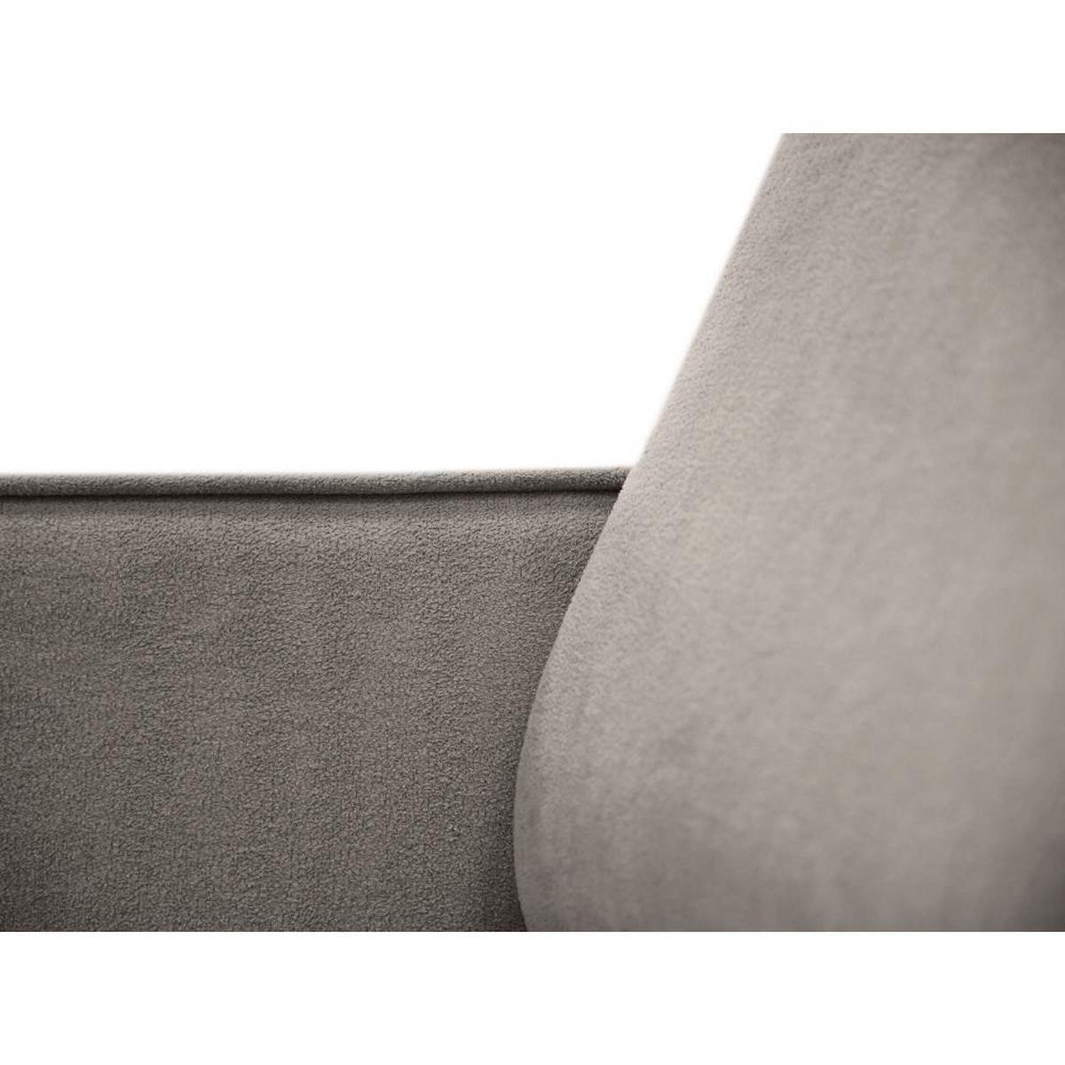 ECKSOFA ohne Schlaffunktion Pedro L cappuccino links - Schwarz/Cappuccino, Kunststoff/Textil (267/170cm) - Beautysofa