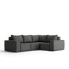 GARTENECKSOFA Für Den Garten SONNE Grau Links - Grau, Holz (246/73/181cm) - Kaiser Möbel