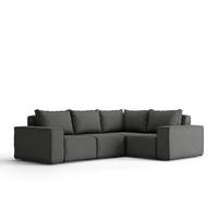 GARTENECKSOFA Für Den Garten SONNE Grau Links - Grau, Holz (246/73/181cm) - Kaiser Möbel