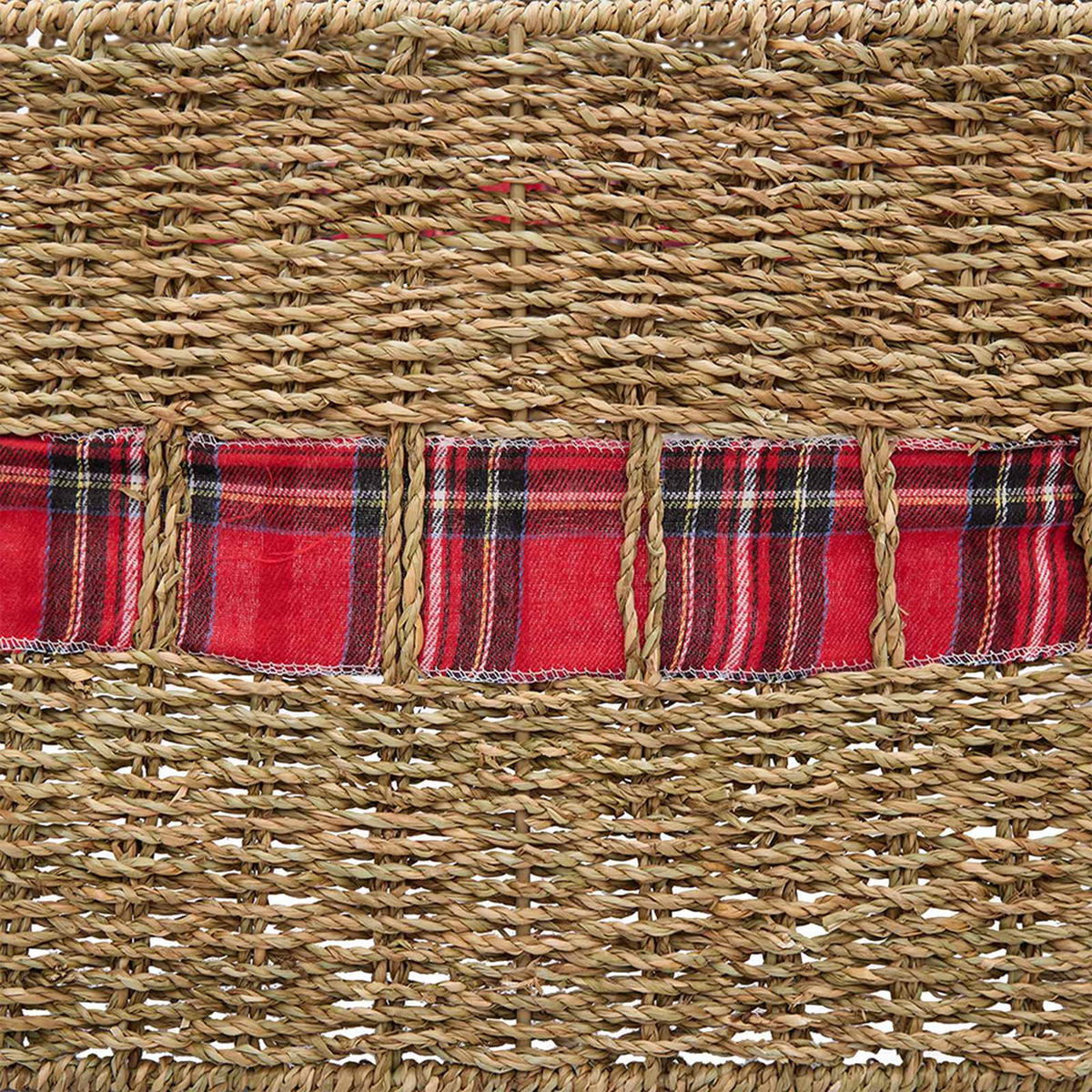 WEIHNACHTSBAUMKRAGEN 50/50/25 cm Braun Seegras - Braun, Naturmaterialien (50/25/50cm) - vidaXL
