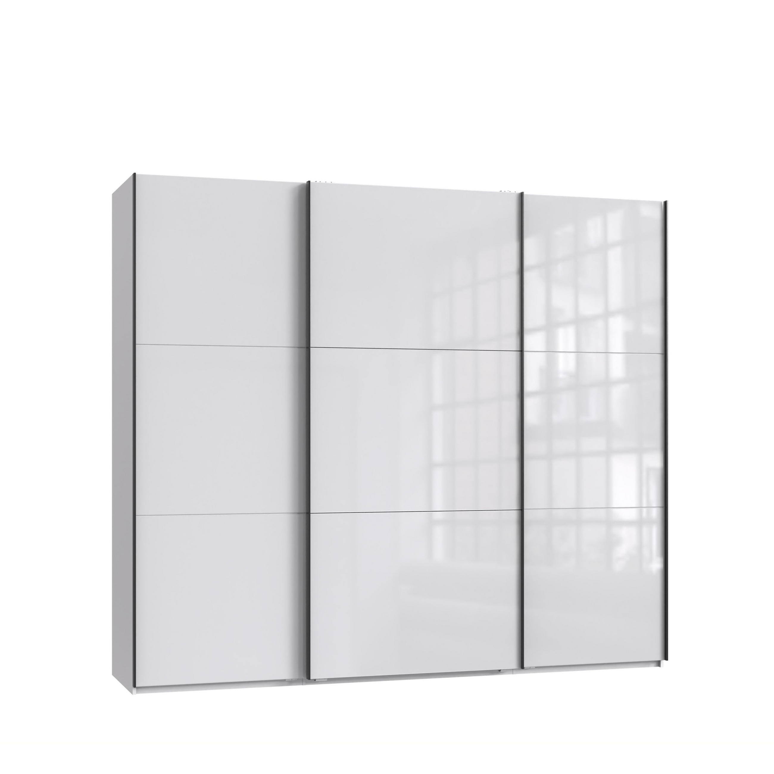 luma-home Schwebetürenschrank Weiß 250x216x65 cm