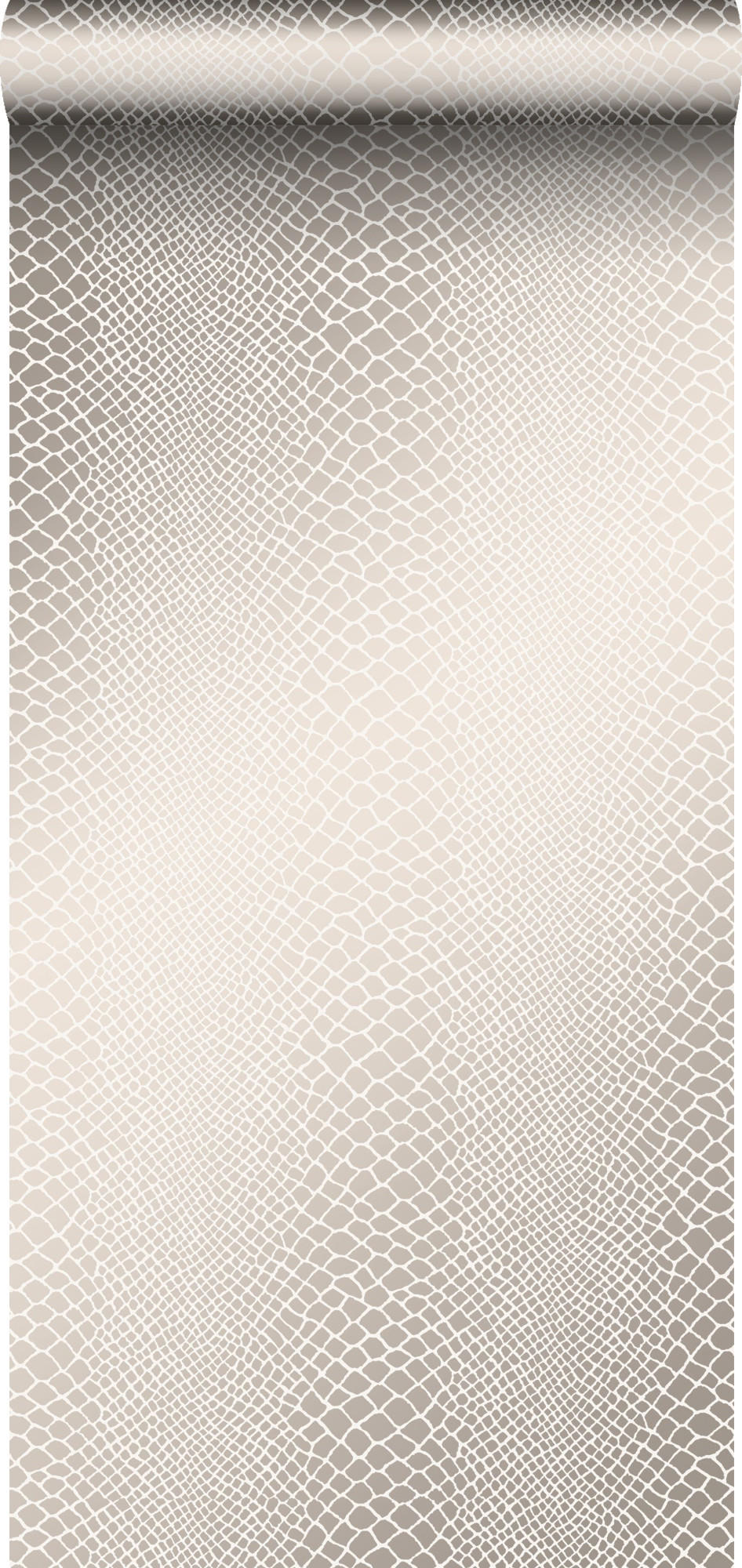 TAPETE Schlangenhaut-Motiv 53 cm x 10.05 m - Beige, Papier (53/1000cm) - Origin Wallcoverings