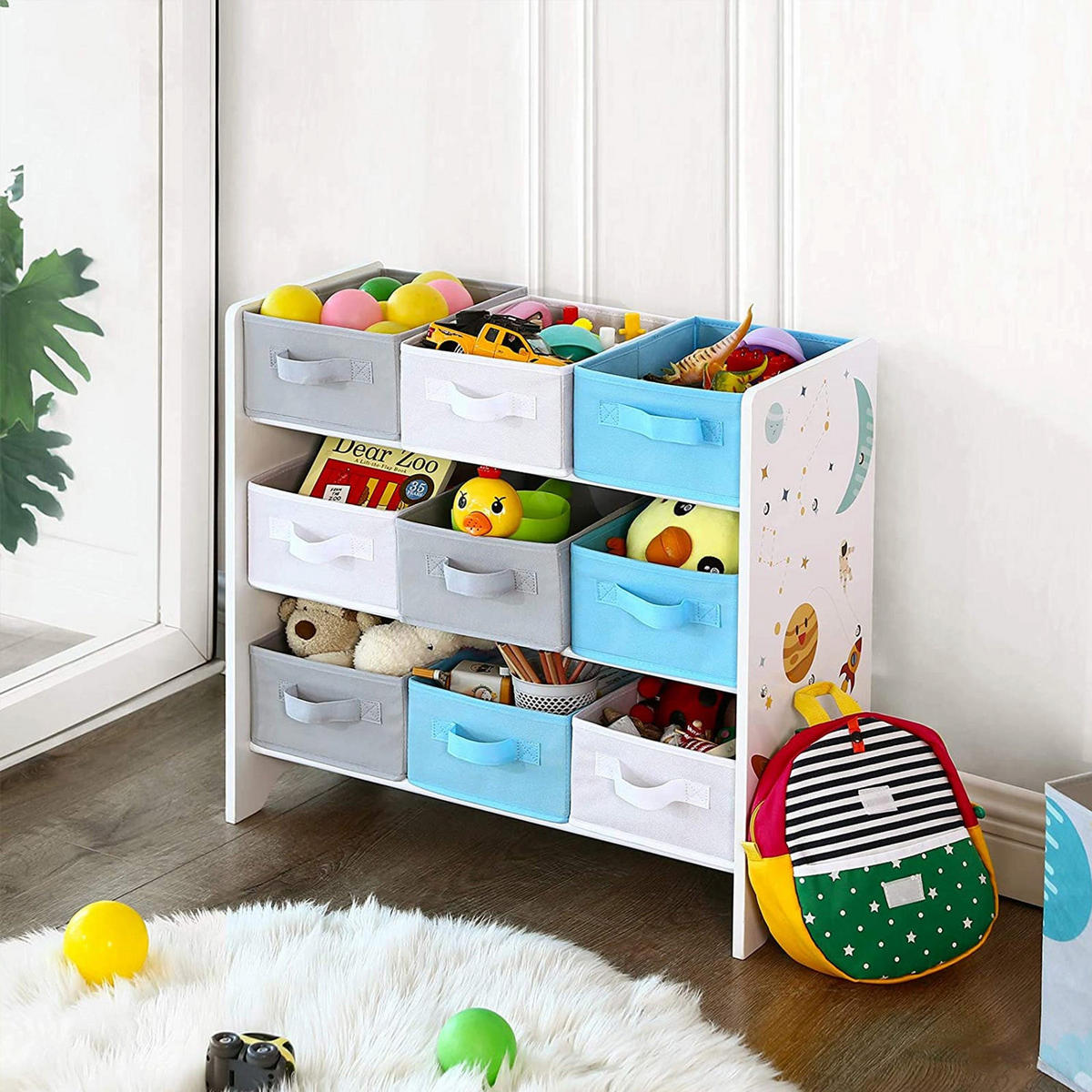 KINDERZIMMERREGAL - Weiß, Holzwerkstoff (29.5/60/62.5cm) - Hansiro