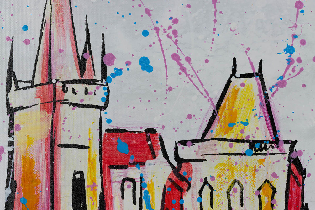 ACRYLBILD HANDGEMALT 120/60 cm - Multicolor/Grau, Holz/Textil (120/60cm) - KUNSTLOFT