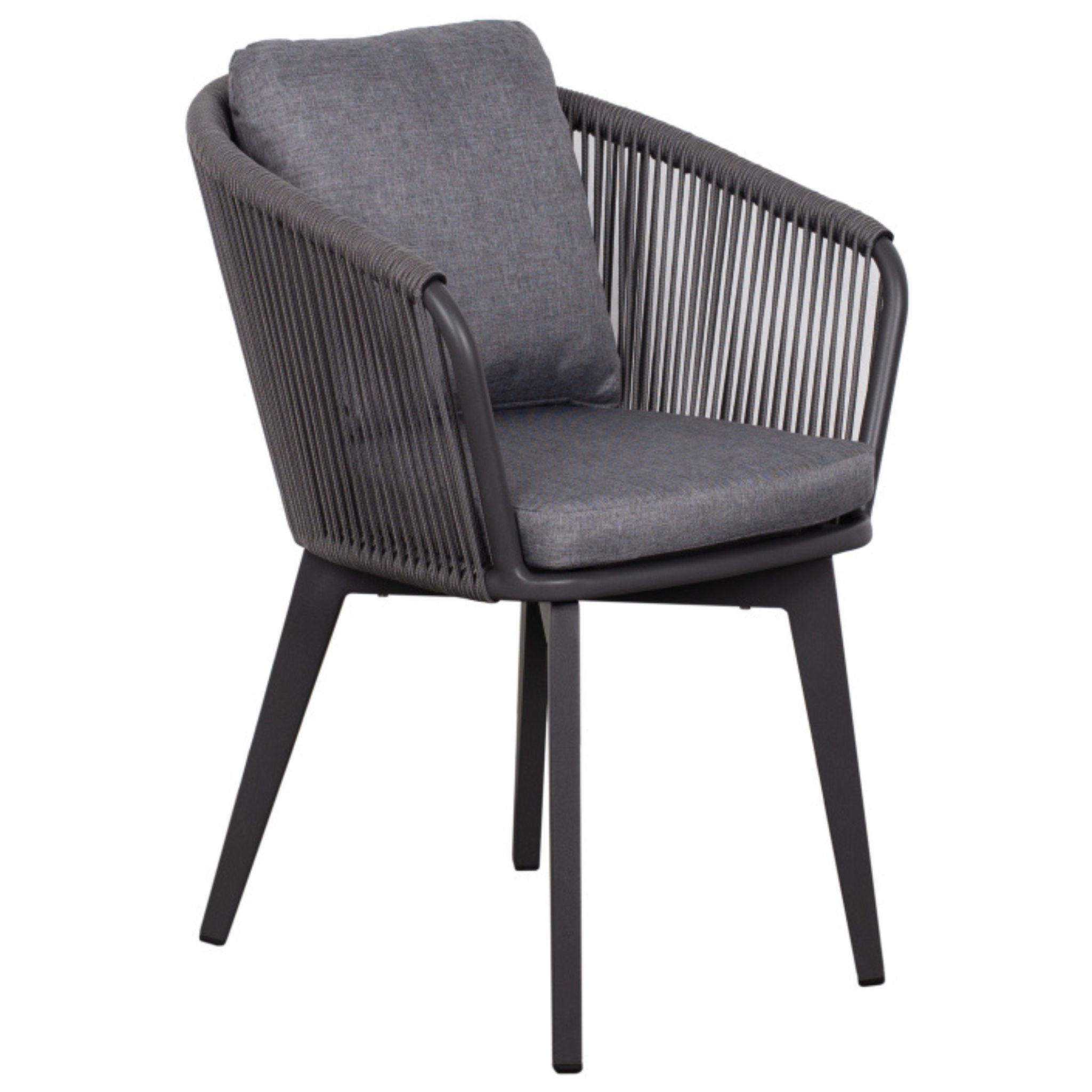 GARTENSTUHL Cadiz - Grau, Metall (63/78/58cm) - Mr. Deko