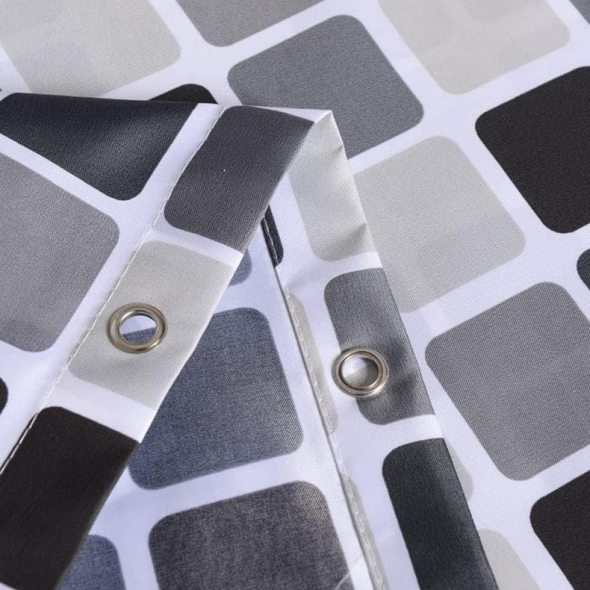 DUSCHVORHANG SET 150 x 200 cm wasserdicht schimmelresistent antibakteriell - Multicolor, Textil (200/150cm) - MCBOSON