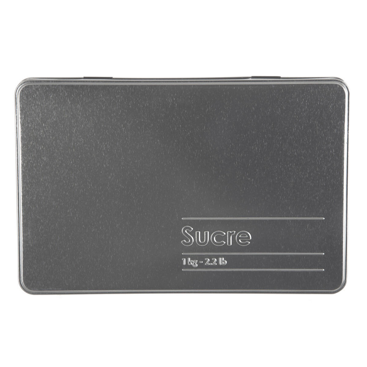WÜRFELZUCKERDOSE Black Edition, Weißblech, Schwarz, für 1 kg - Schwarz, Metall (20.5/6.8cm) - 5five Simply Smart