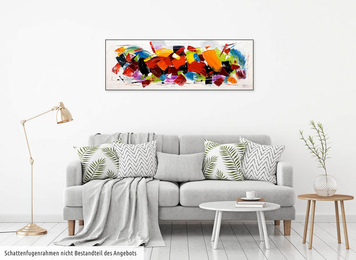 ÖLGEMÄLDE 150/50 cm - Multicolor, Holz/Textil (1.95/50cm) - KUNSTLOFT